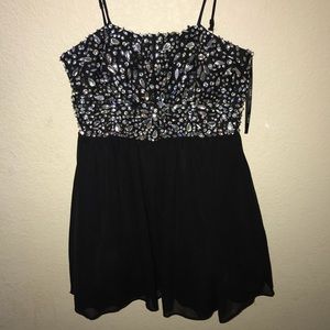black, homecoming dress